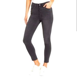 Madewell 9" high-Rise Button Front High Waist Skinny Jeans